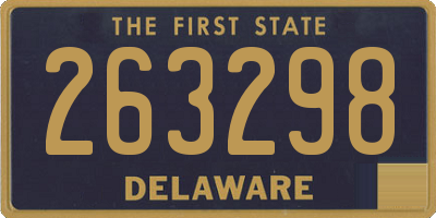 DE license plate 263298