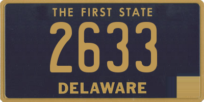 DE license plate 2633