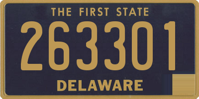 DE license plate 263301