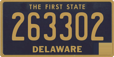 DE license plate 263302