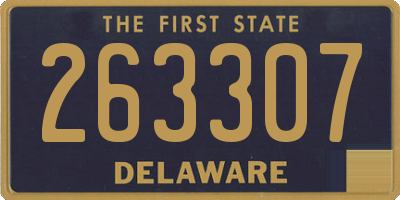 DE license plate 263307