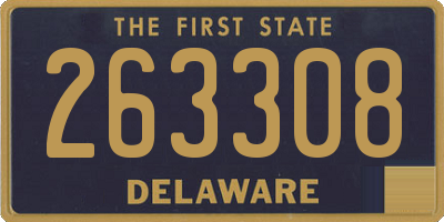 DE license plate 263308