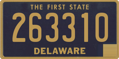 DE license plate 263310