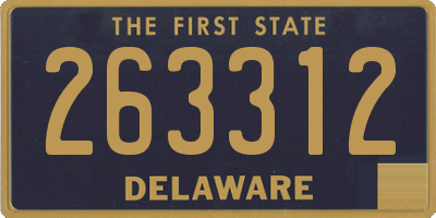 DE license plate 263312