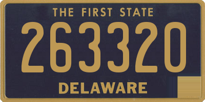 DE license plate 263320