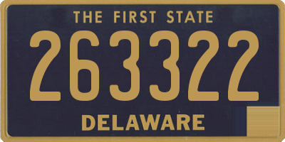 DE license plate 263322