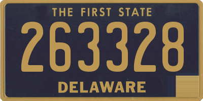 DE license plate 263328