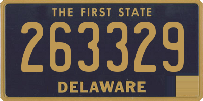 DE license plate 263329