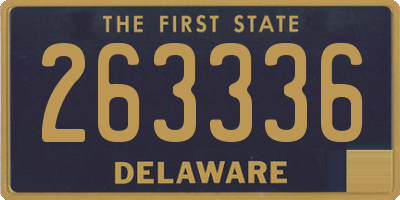 DE license plate 263336