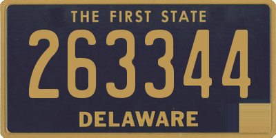 DE license plate 263344