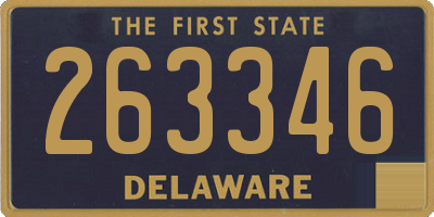DE license plate 263346