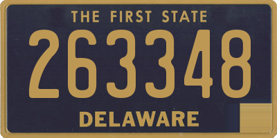 DE license plate 263348