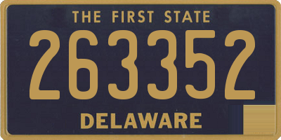 DE license plate 263352