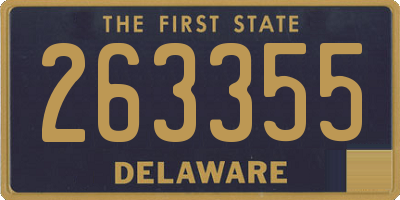 DE license plate 263355
