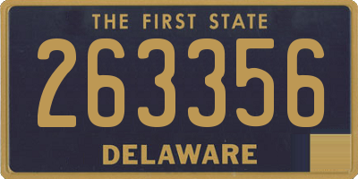 DE license plate 263356