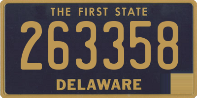 DE license plate 263358