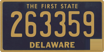 DE license plate 263359