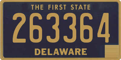 DE license plate 263364