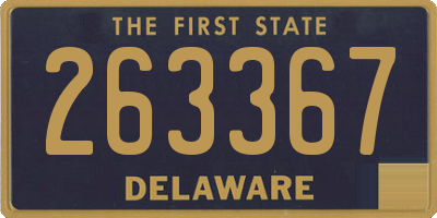 DE license plate 263367