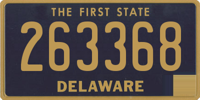 DE license plate 263368