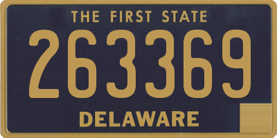 DE license plate 263369