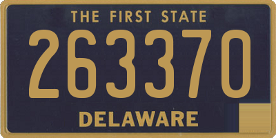 DE license plate 263370