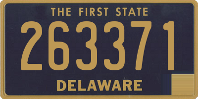 DE license plate 263371