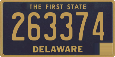 DE license plate 263374