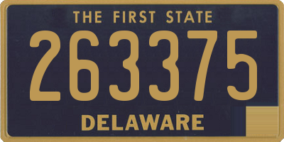 DE license plate 263375