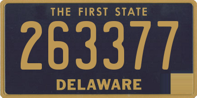 DE license plate 263377