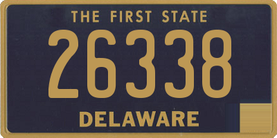 DE license plate 26338