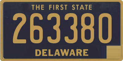 DE license plate 263380