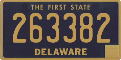 DE license plate 263382