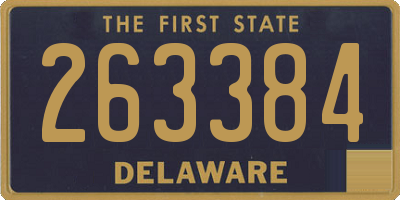DE license plate 263384