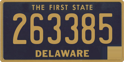 DE license plate 263385
