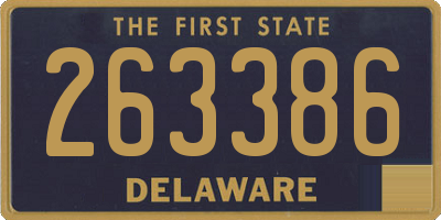 DE license plate 263386