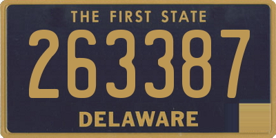DE license plate 263387