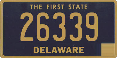 DE license plate 26339