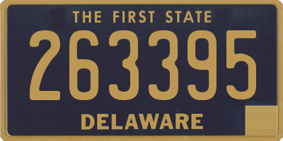 DE license plate 263395