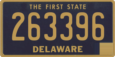 DE license plate 263396