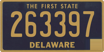 DE license plate 263397