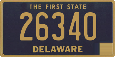 DE license plate 26340