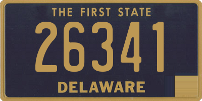 DE license plate 26341