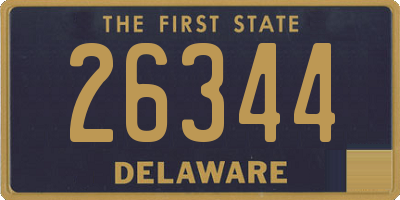 DE license plate 26344