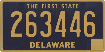 DE license plate 263446