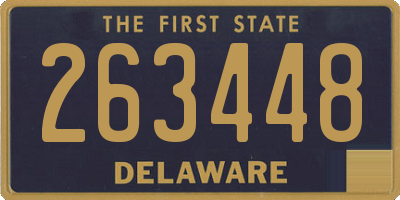 DE license plate 263448