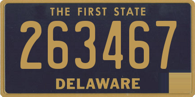 DE license plate 263467