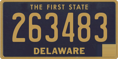 DE license plate 263483