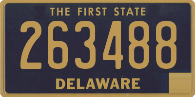 DE license plate 263488