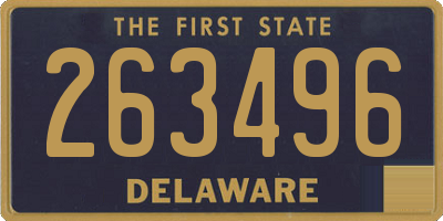 DE license plate 263496